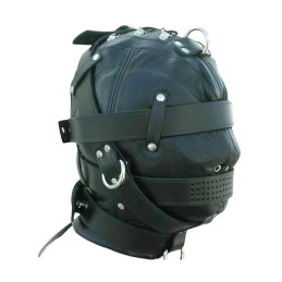Leather Slave Hood Mask