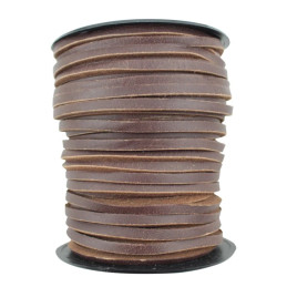 Eckige Lederschnur Rolle 25 m