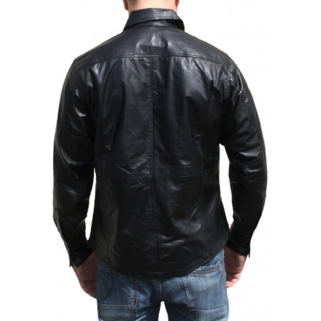 Herren Lederhemd Aus Echtem Lammnappa – Weich, Slim Fit & Mit Used-Look