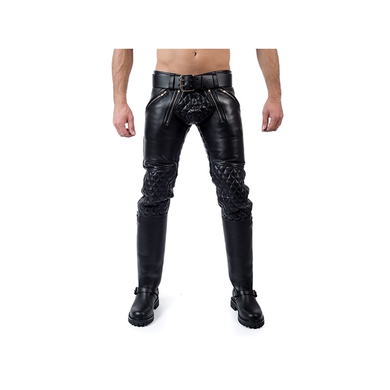 Mister B Leather Padded Sailor Jeans